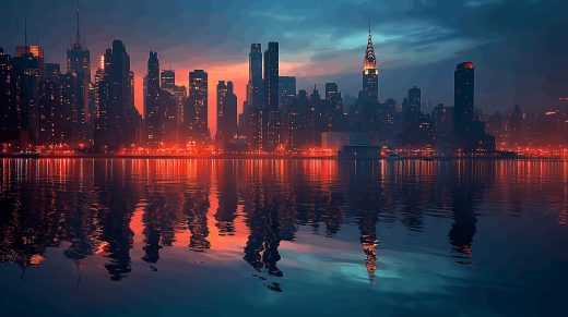 Sunset Skyline puzzle preview